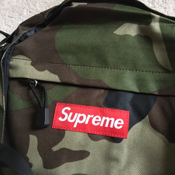 supreme 1000 denier cordura backpack woodland camo